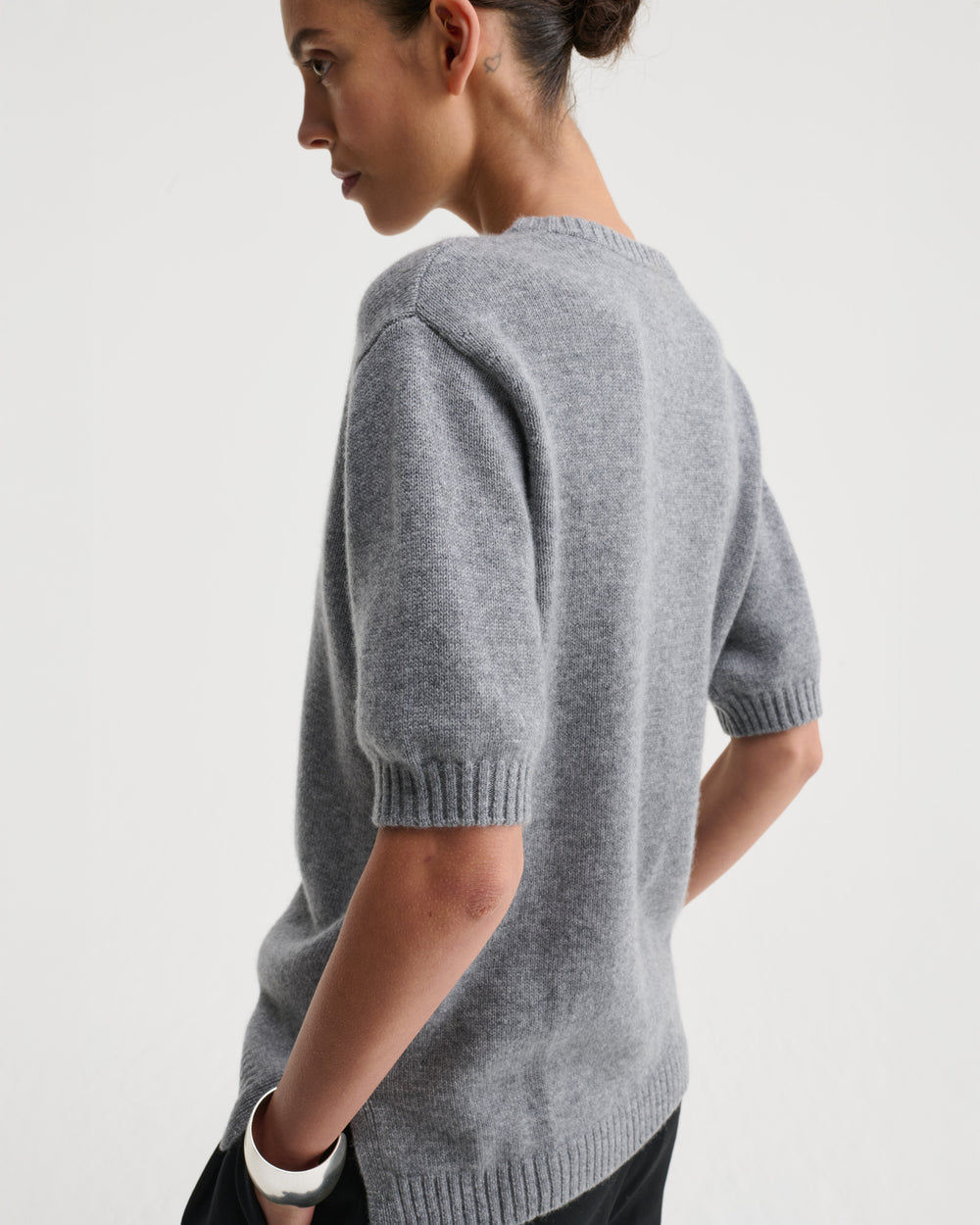 Nonchi Cashmere Etoile Sweater, Derby Grey, image 2 of 10