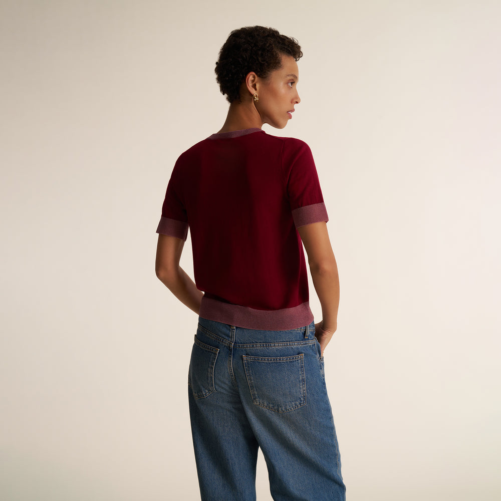 Becca Tee, Deep Berry, image 2 of 6