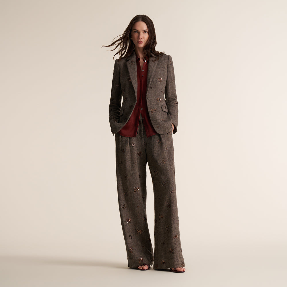 Yiyan "The Executive" Blazer, Brown Multi, image 5 of 10