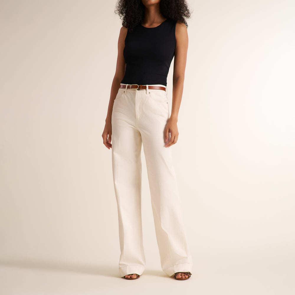 Milo All-Day Jean, Bright Ivory, image 1 of 9