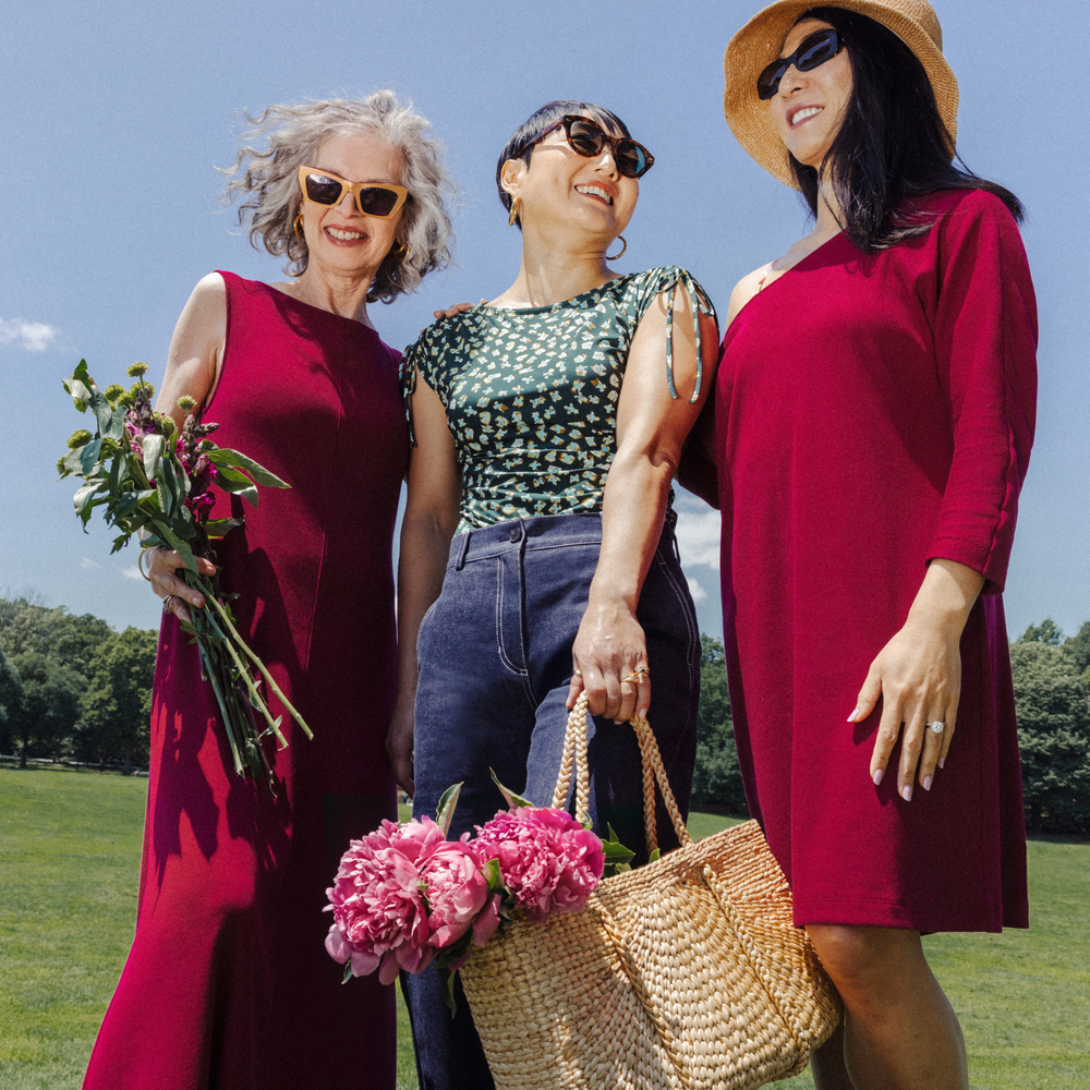 Ivana Toss-On Dress, Dark Fuchsia, image 7 of 8