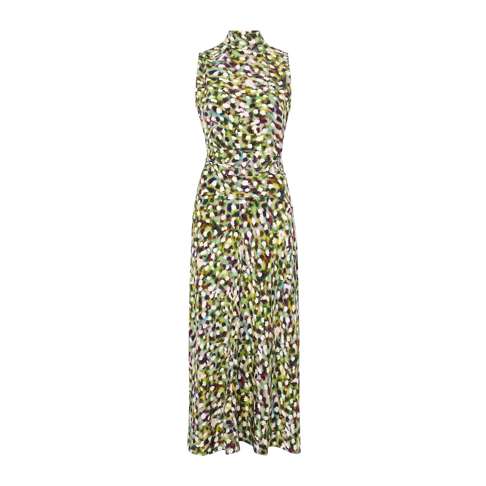 packshot image of the martina dress in spotlight print