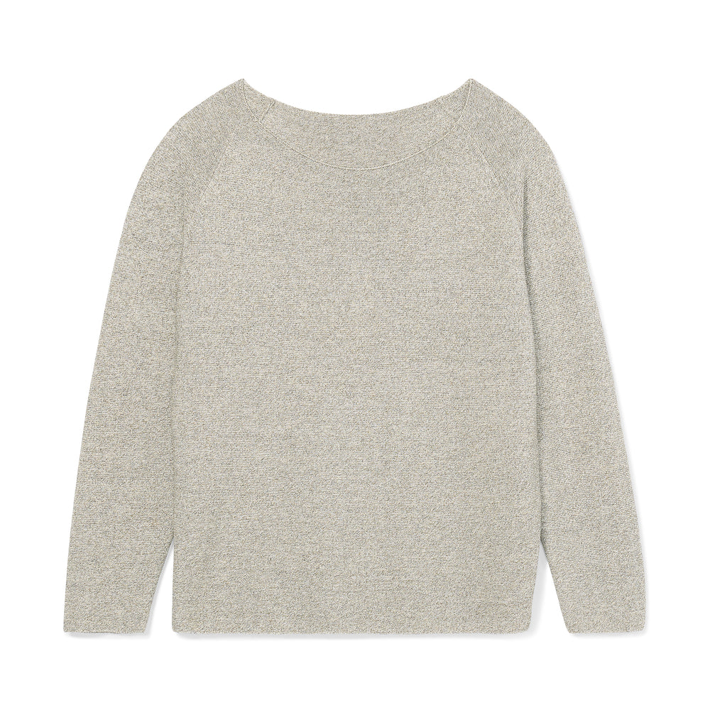 packshot image of the chadwick sweater in olive melange