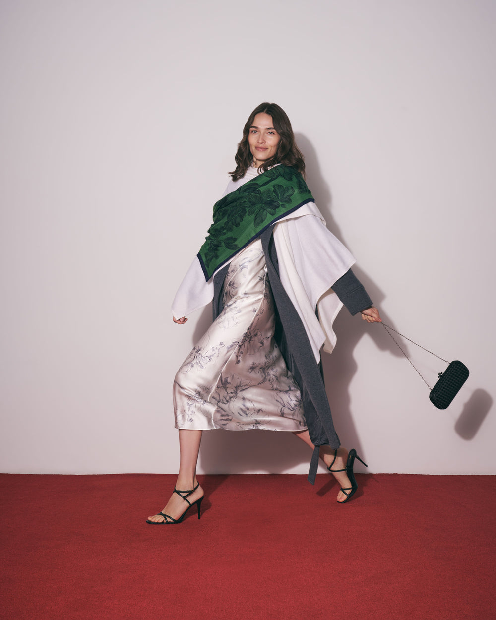 Sia Cascade Dress, Fine Line Floral, image 8 of 10