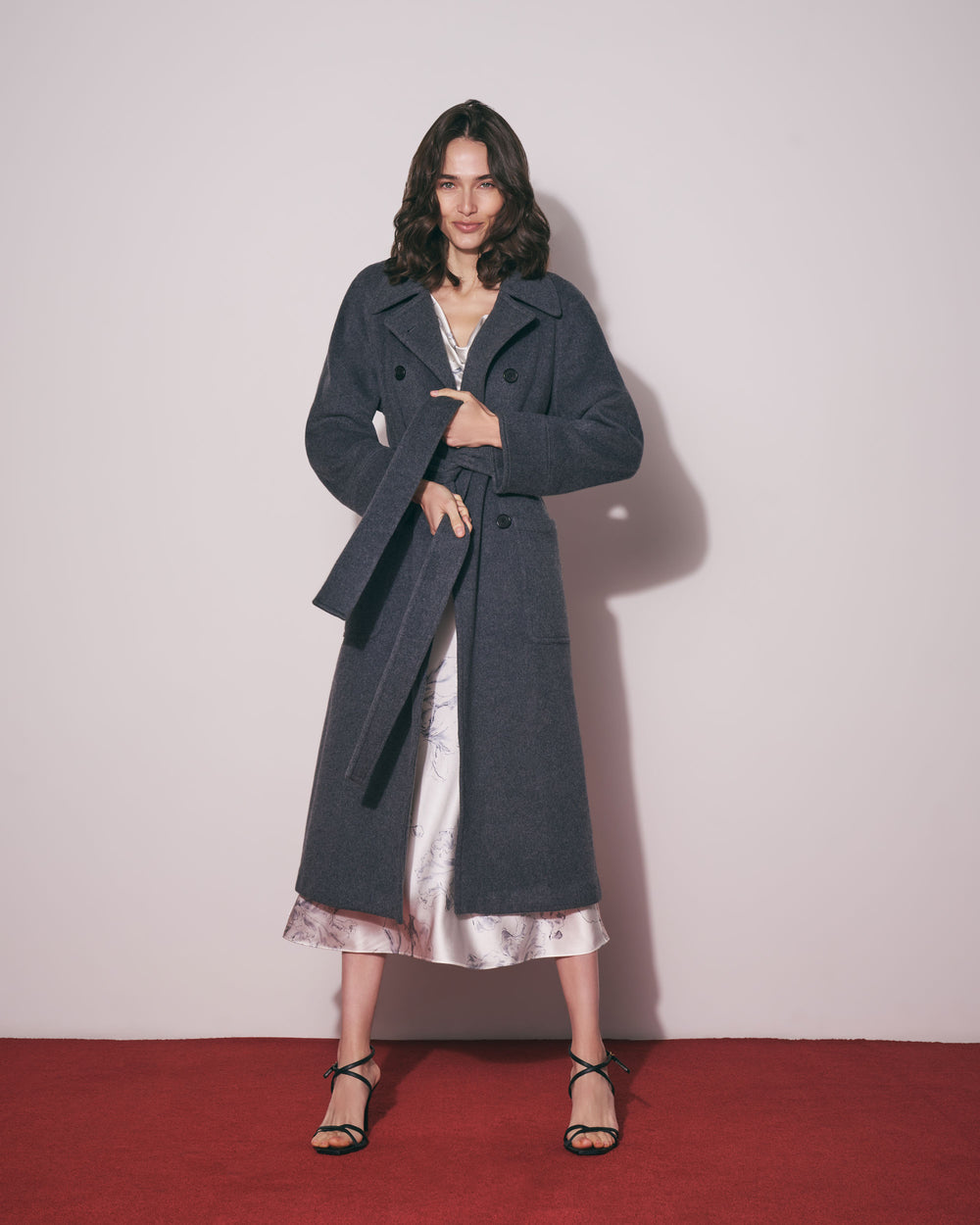 Sia Cascade Dress, Fine Line Floral, image 9 of 10