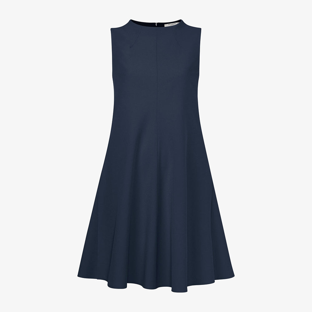 Packshot image of the Malala Dress—Recycled WonderTex in Midnight