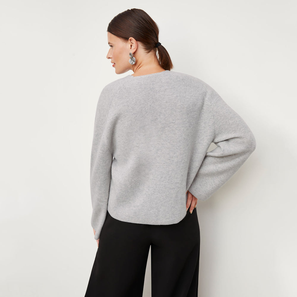 Sophie Sweater, Light Heather Gray, image 2 of 4