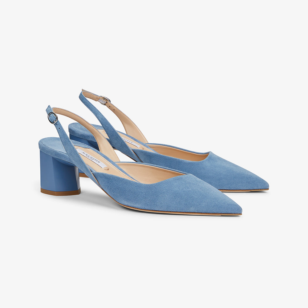 Packshot image of the Irene slingback in Sky Blue