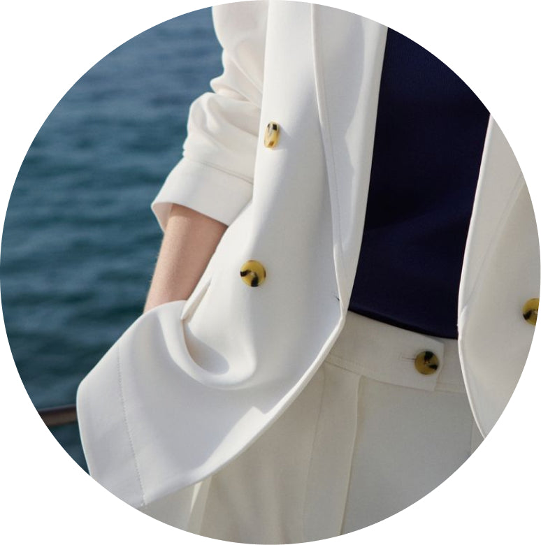 O'Hara blazer, easy-care fabric