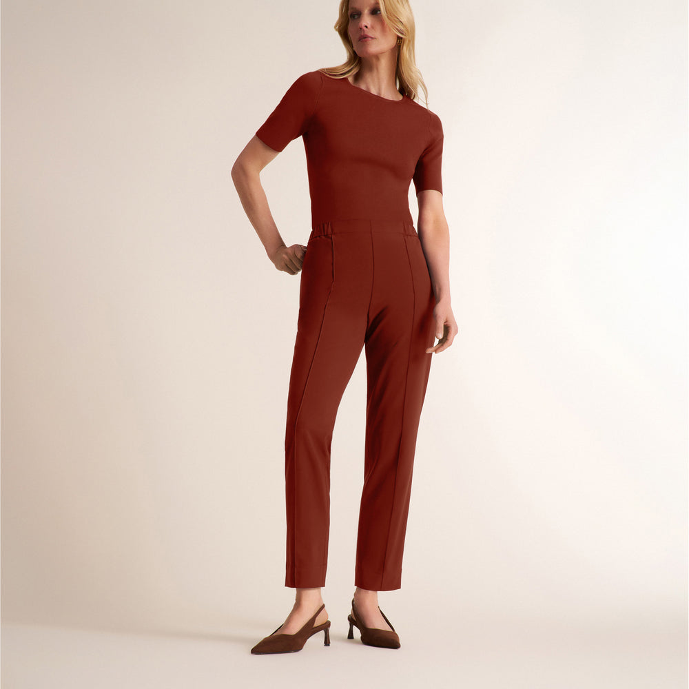 Choe All-Season Top - 365 Stretch Knit :: Fired Brick