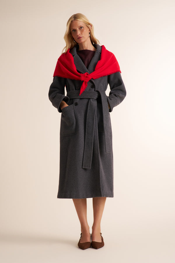 Triangle Scarf - Cashmere :: Spiced Cherry