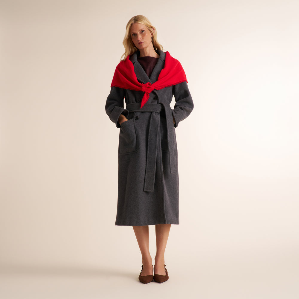 Triangle Scarf - Cashmere :: Spiced Cherry