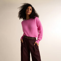 Giselle "Something's Gotta Give" Cable Sweater
