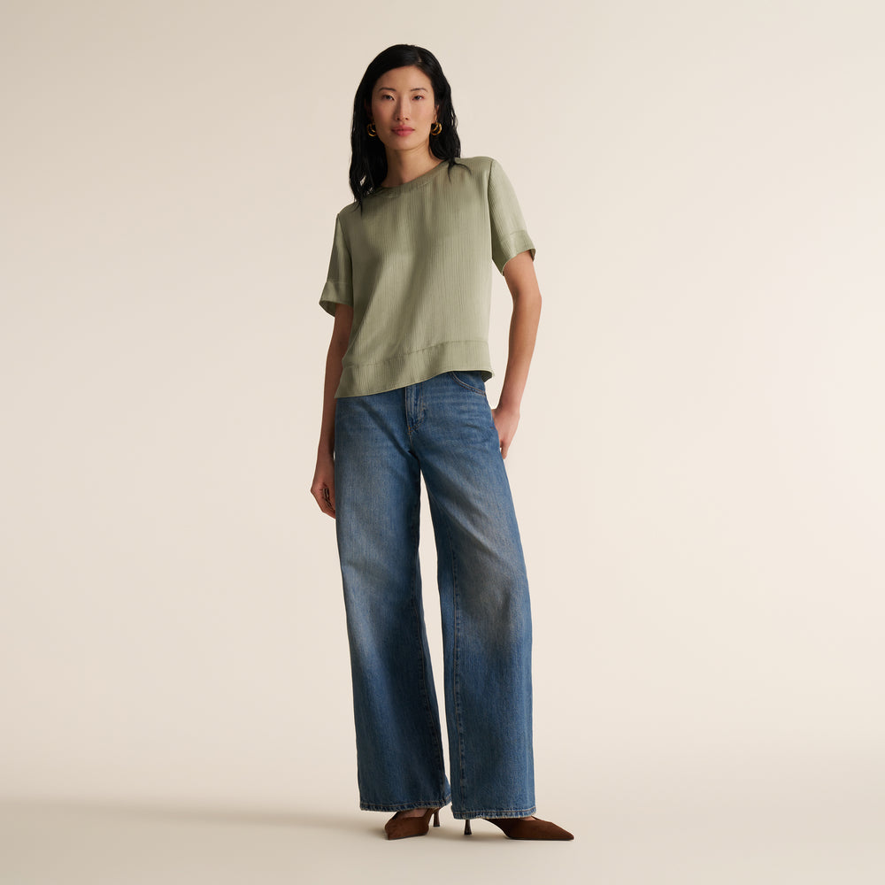 Annika Fancy Tee, Light Sage, image 4 of 8