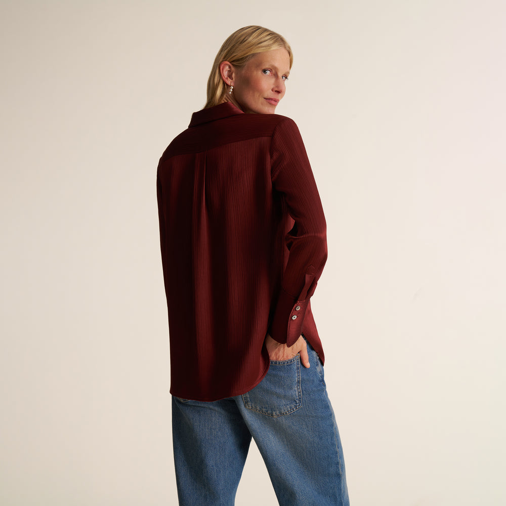 Tatum Button-Down Shirt, Redwood, image 3 of 15