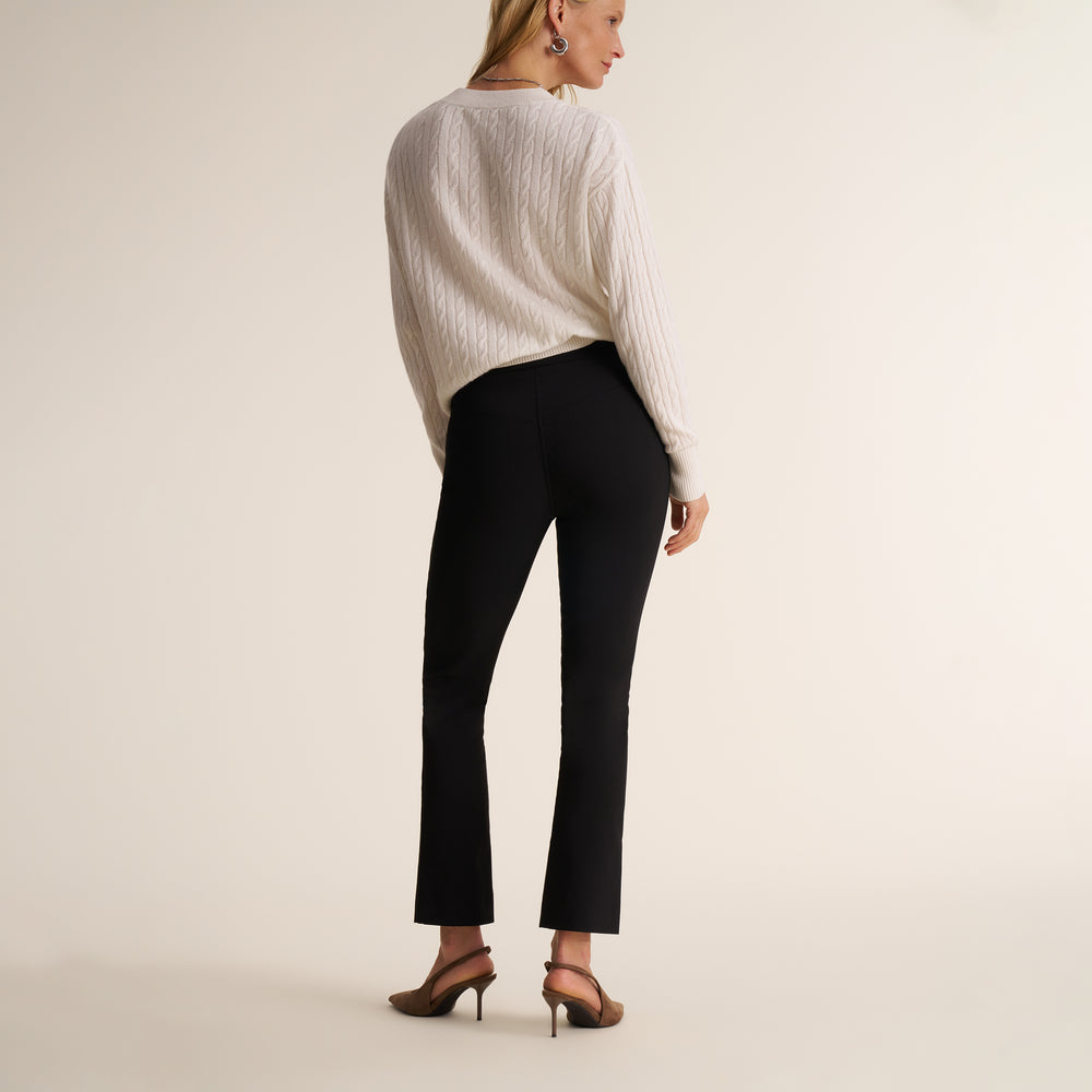 Giselle "Something's Gotta Give Cable" Sweater, Ivory, image 2 of 10