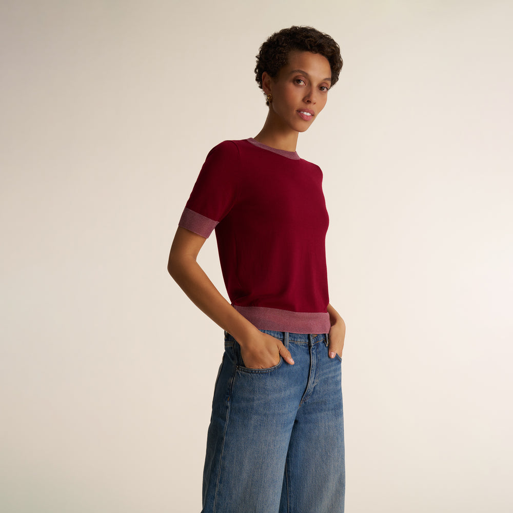 Becca Tee, Deep Berry, image 1 of 6