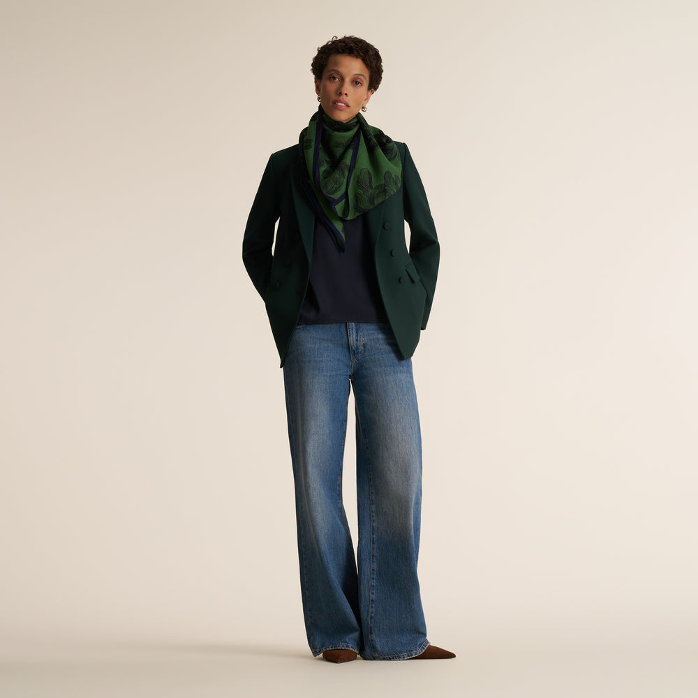 Kati Double-Breasted Blazer, Dark Forest, image 6 of 12