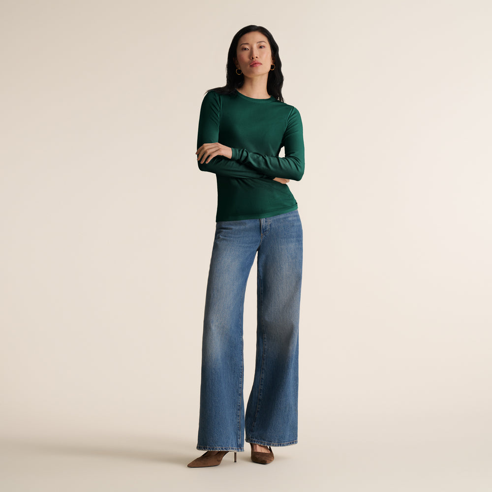 Malley Fitted Tee, Peacock, image 2 of 4