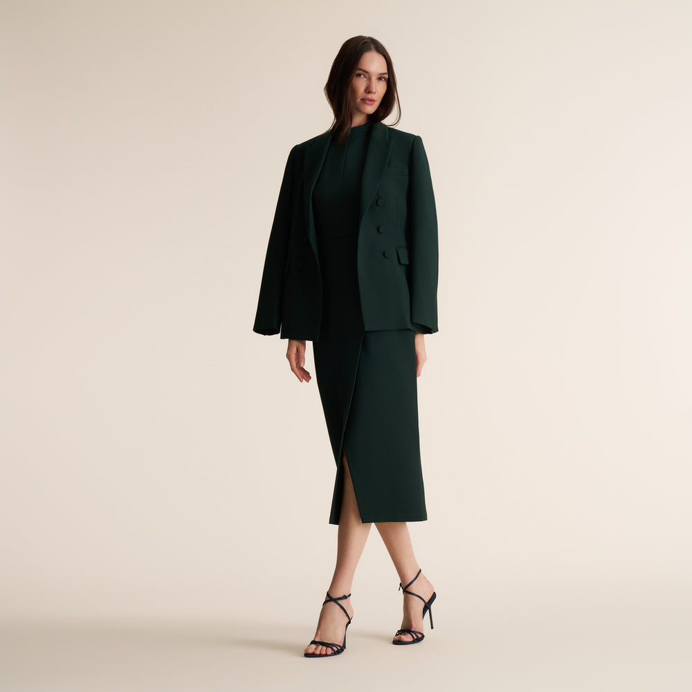 Kati Double-Breasted Blazer, Dark Forest, image 8 of 12