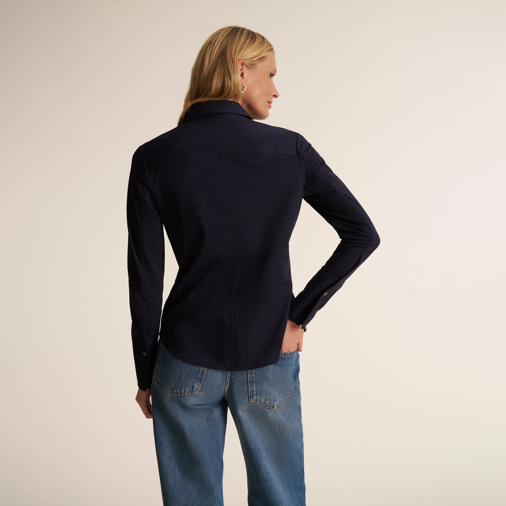 Clemens Flex Shirt, Dark Navy, image 4 of 8