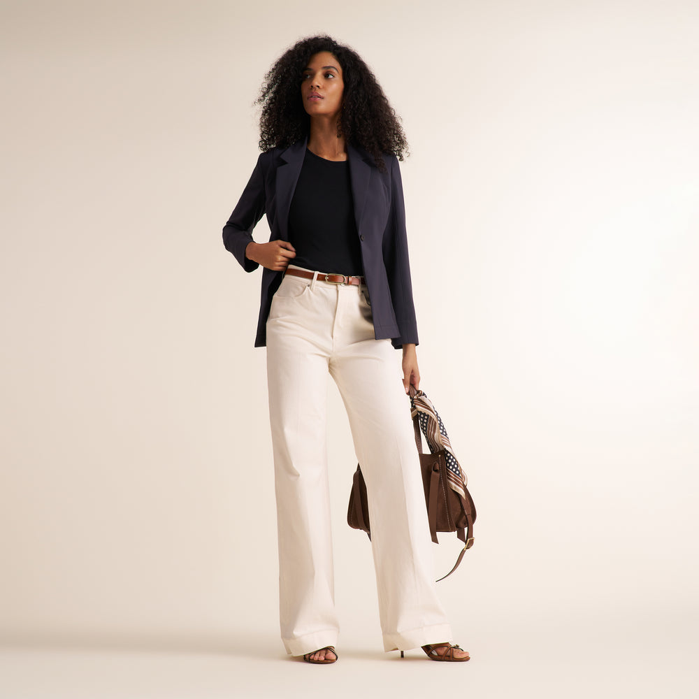Milo All-Day Jean, Bright Ivory, image 3 of 9