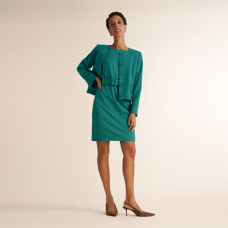 Cynthia Belted Dress