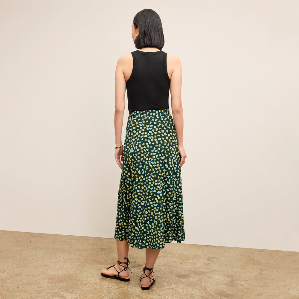 Back image of the Ara skirt in Kaleidoscope Print