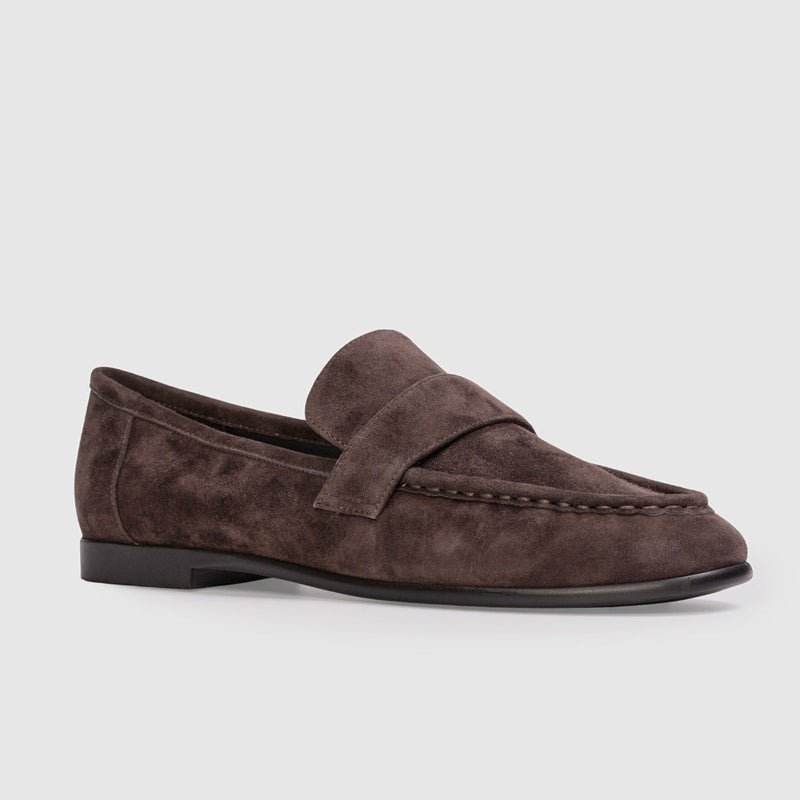 Black Suede Studio Arrow Loafer