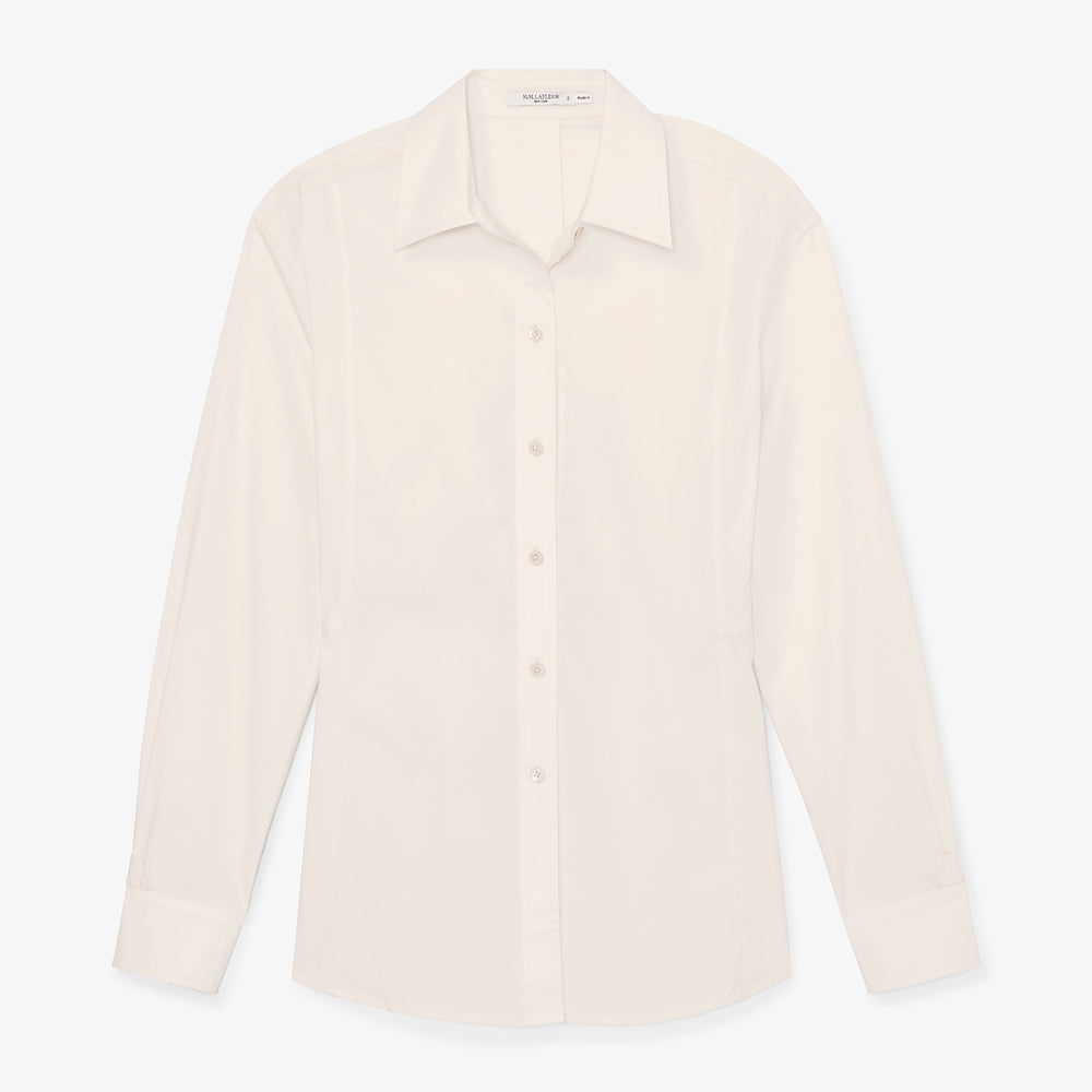 packshot image of the bentley shirt in eggshell