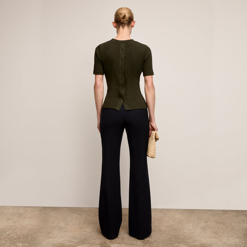 Blanche Button-Back Top