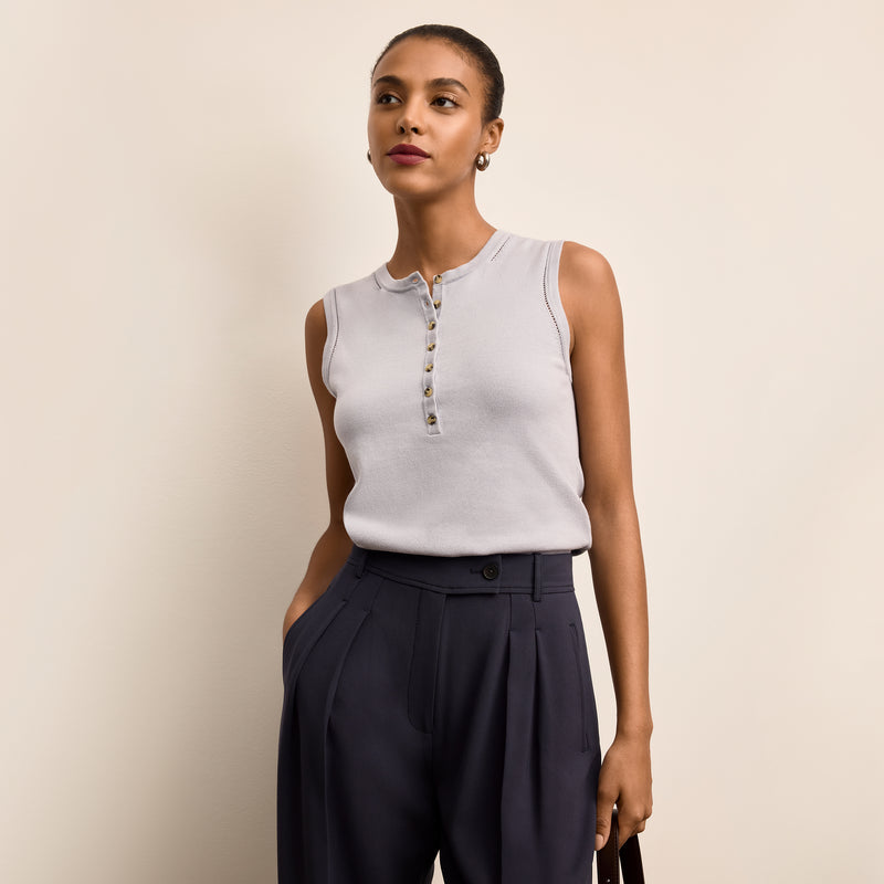 Crimmins Pointelle Tank