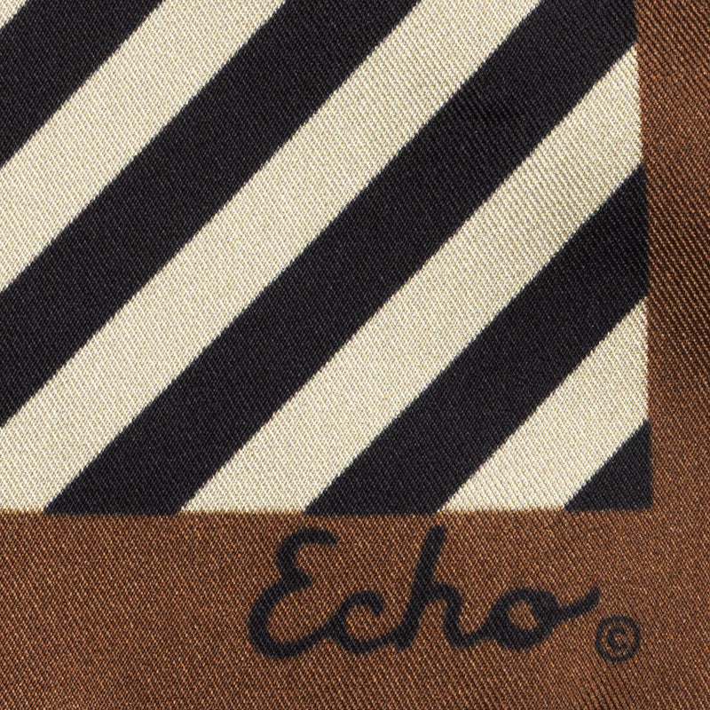 Echo Stripes Silk 21" Bandana