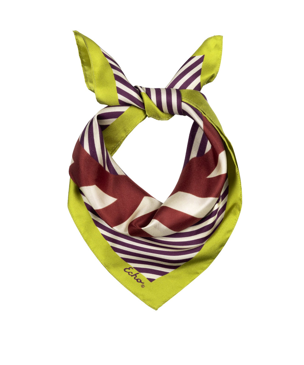 Echo Stripes Silk 21" Bandana