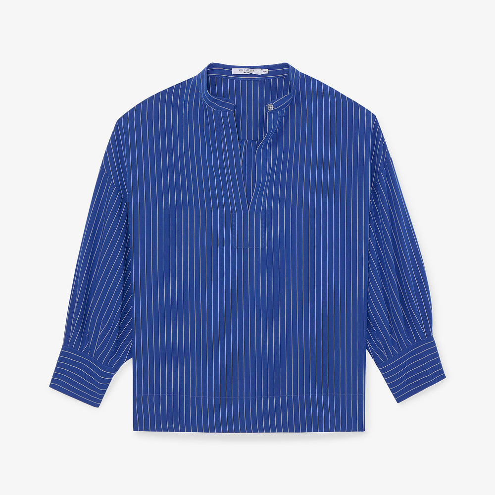 packshot image of the kylan top in soft stripe