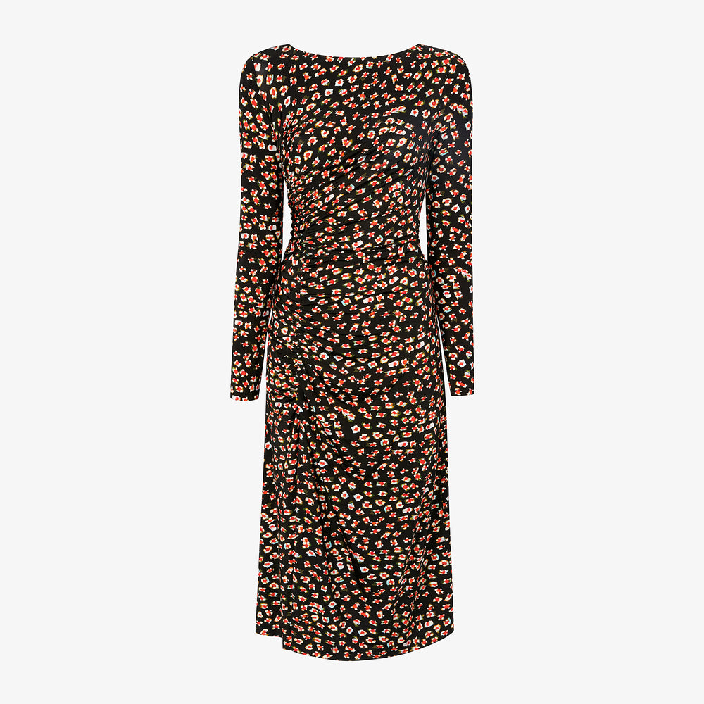 packshot image of the rani dress in kaleidoscope print