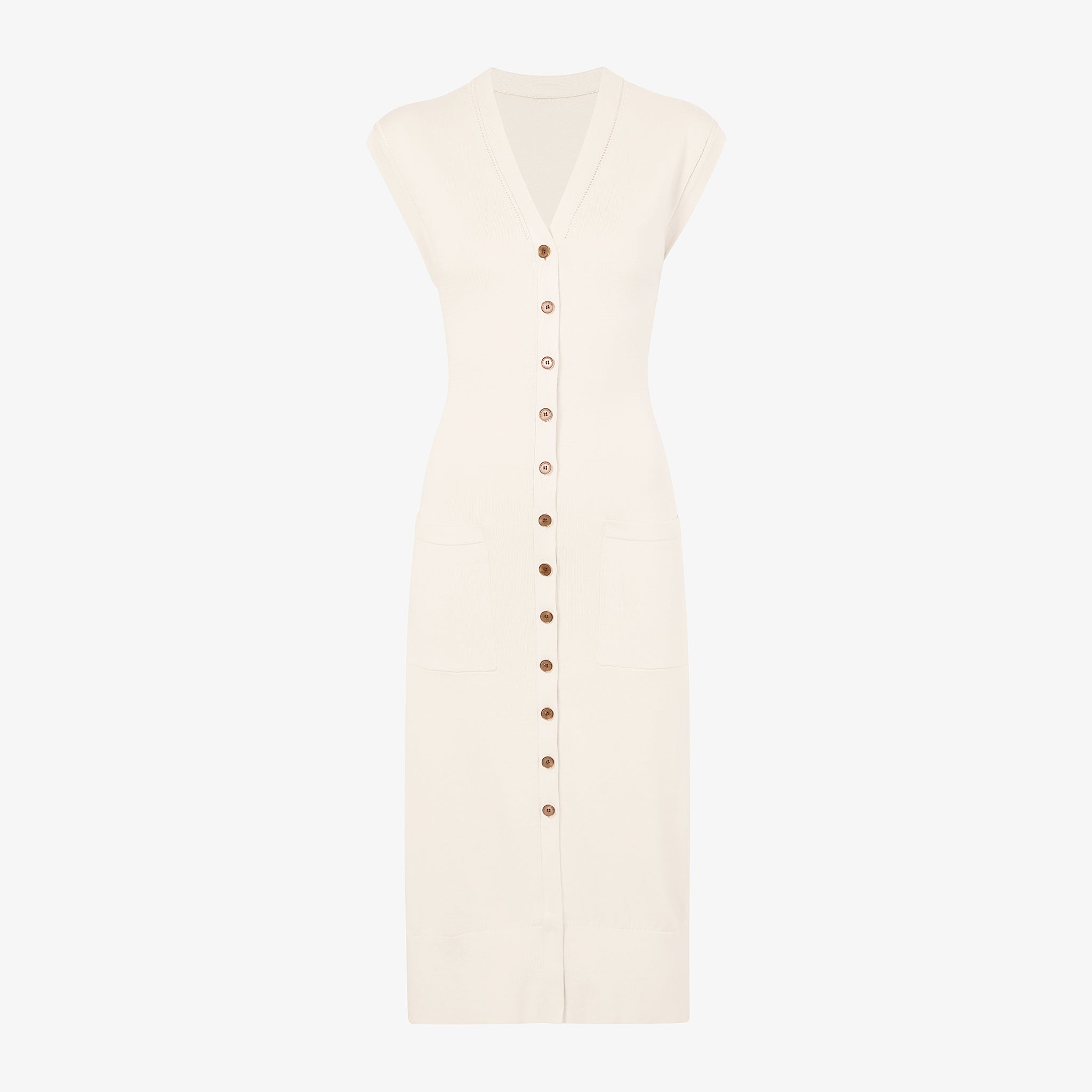 packshot image of the toula dress in ivory