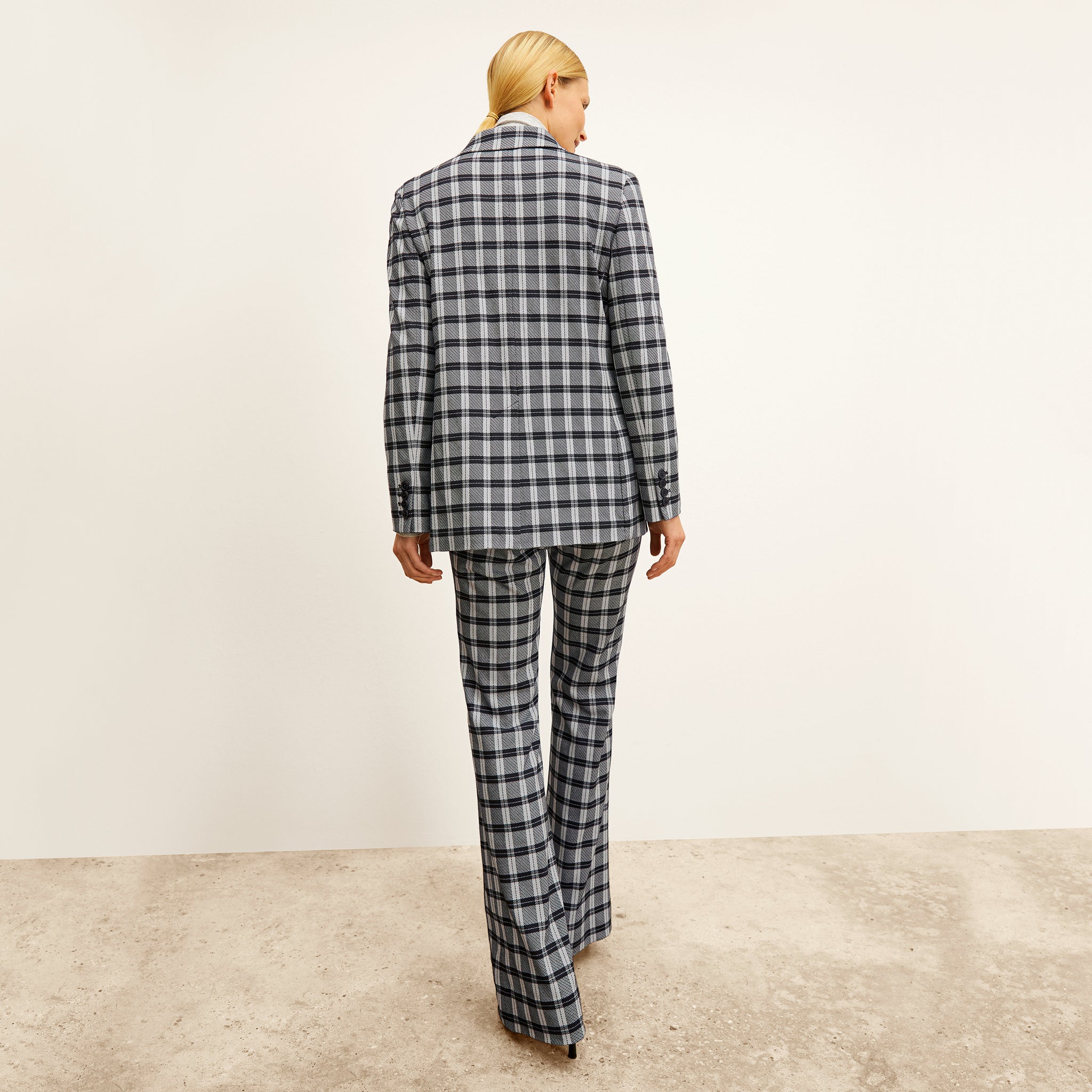 Back image of a woman wearing the O'Hara Blazer