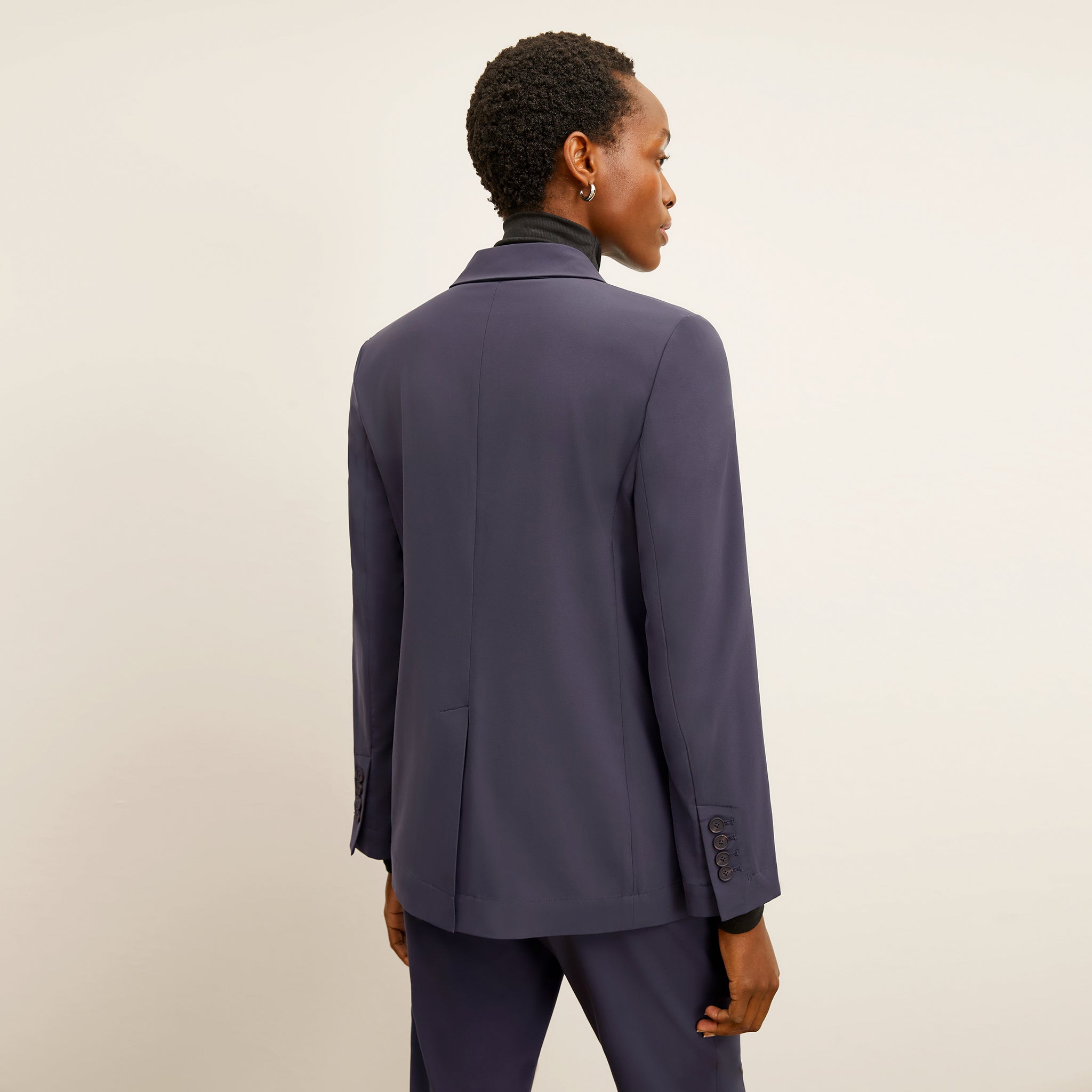 Back image of a woman wearing the O'Hara Blazer