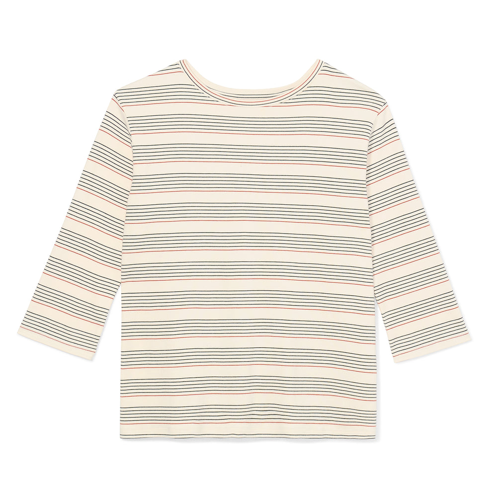 packshot image of the owen t-shirt in signature stripe