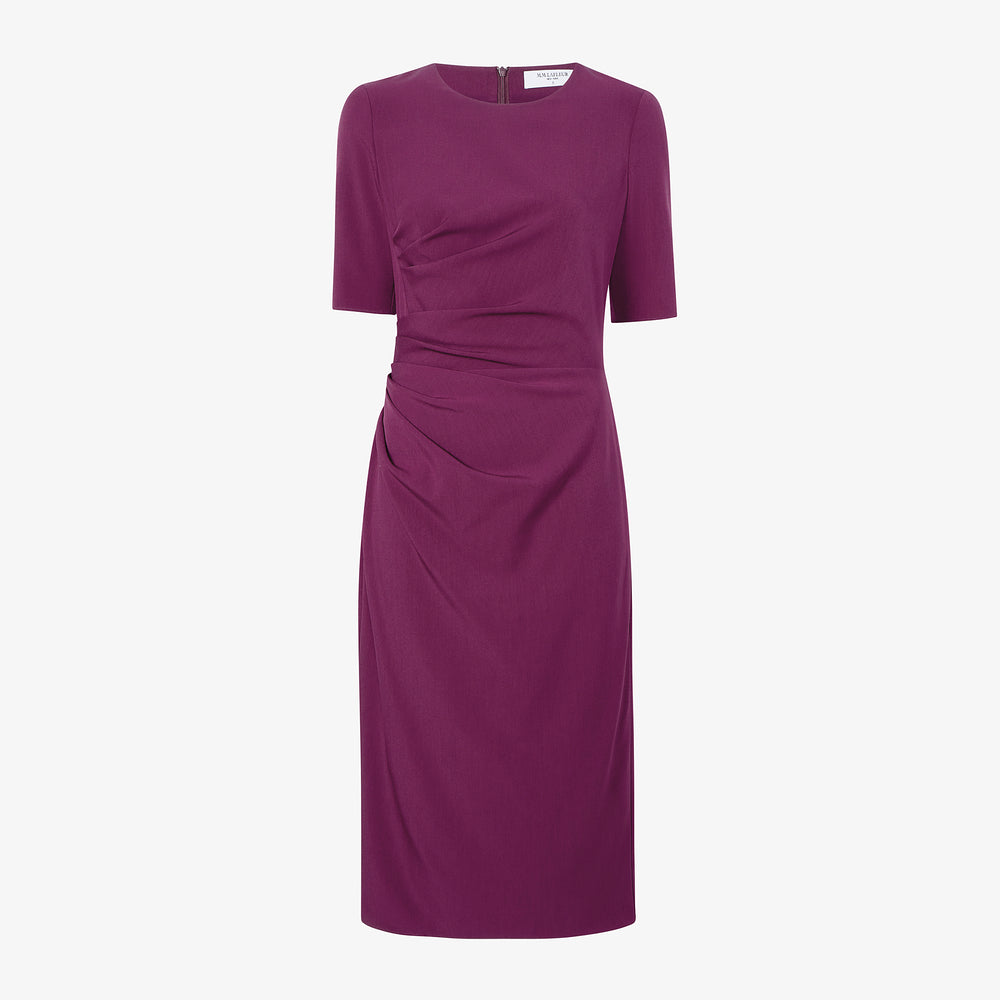 packshot image of the ciela dress in plumberry