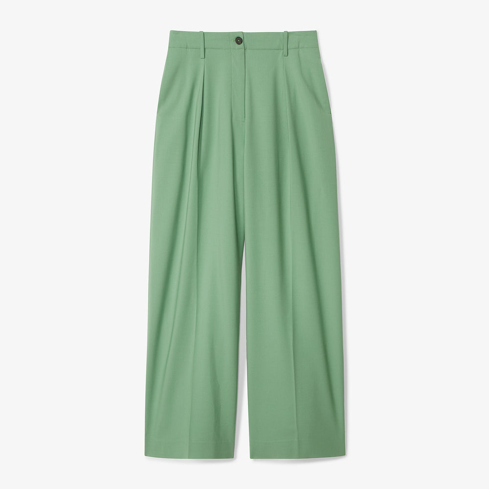 packshot image of the zuri pants in parisian green