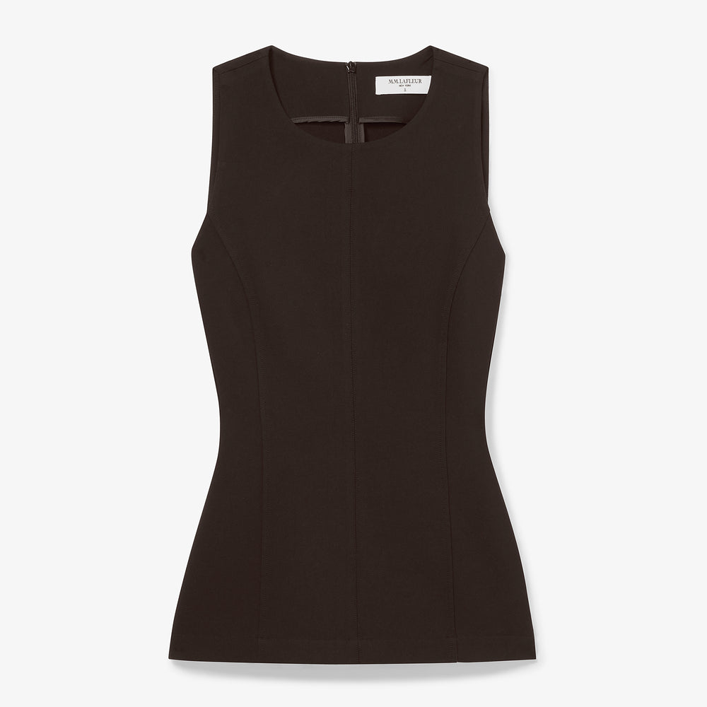 packshot image of the lucia top in black