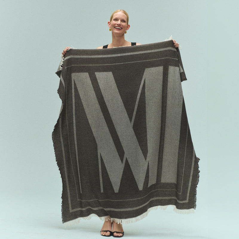 M.M. Monogram Blanket