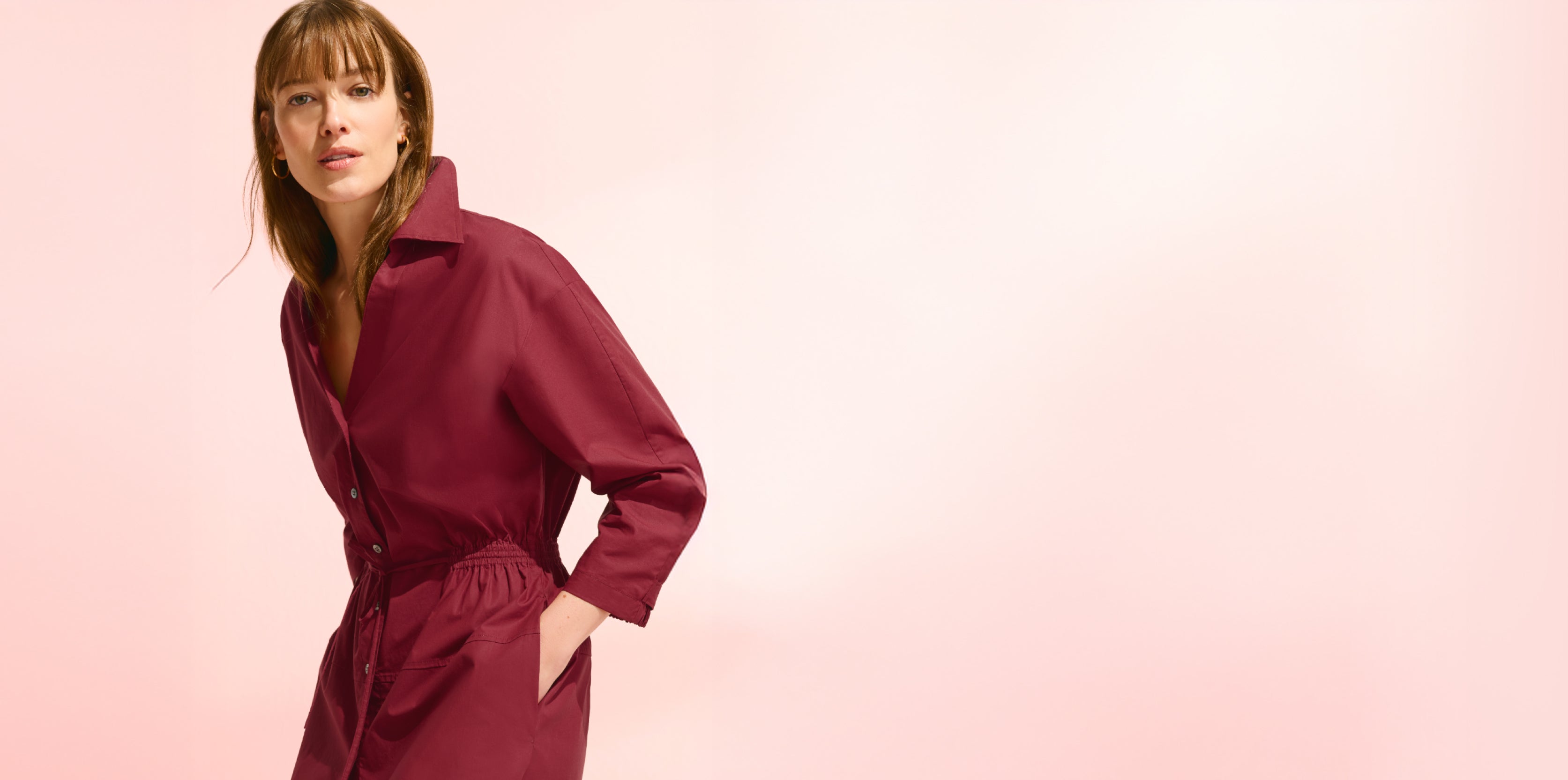 Image of a woman wearing the Boden dress