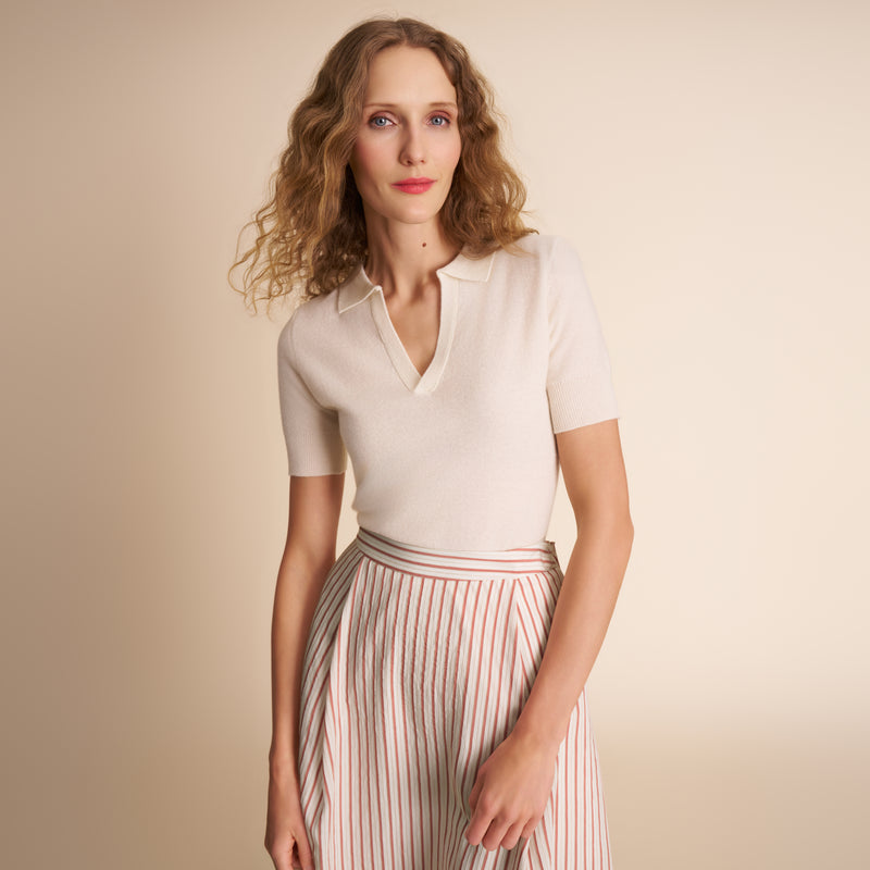 Nonchi Cashmere Racquet Polo