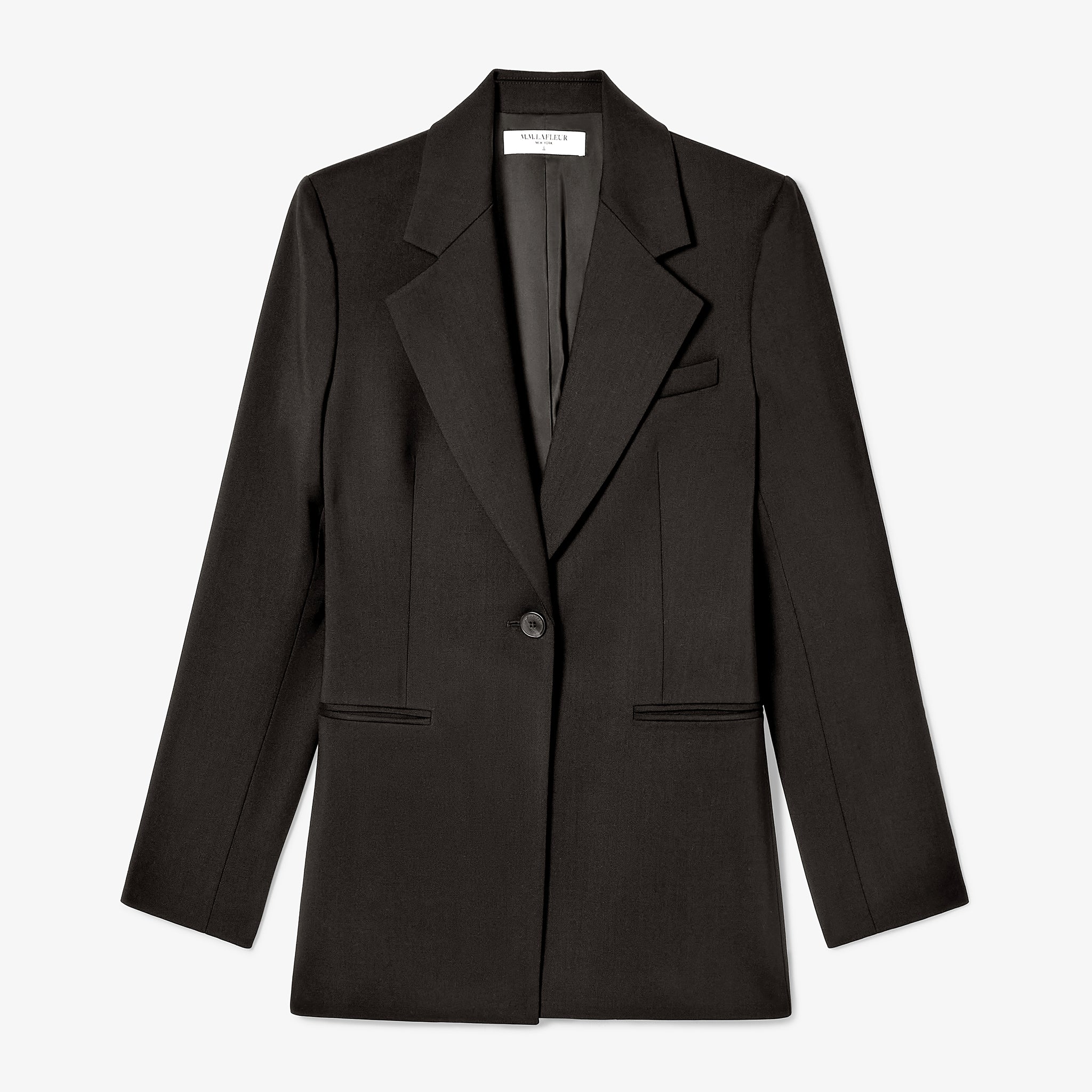 packshot image of the rossi blazer in black