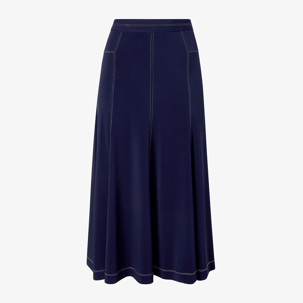 packshot image of the shannon skirt in soft navy