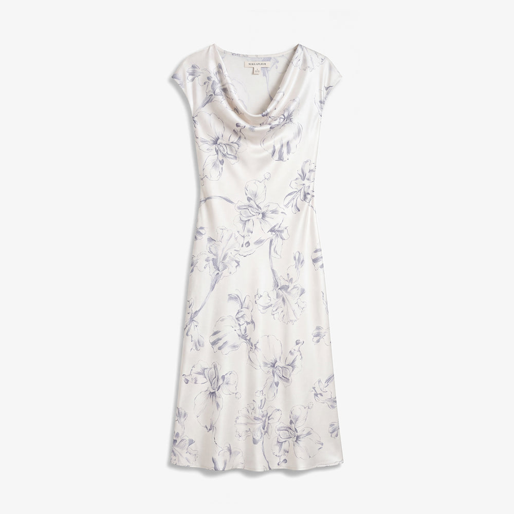Sia Cascade Dress, Fine Line Floral, image 10 of 10