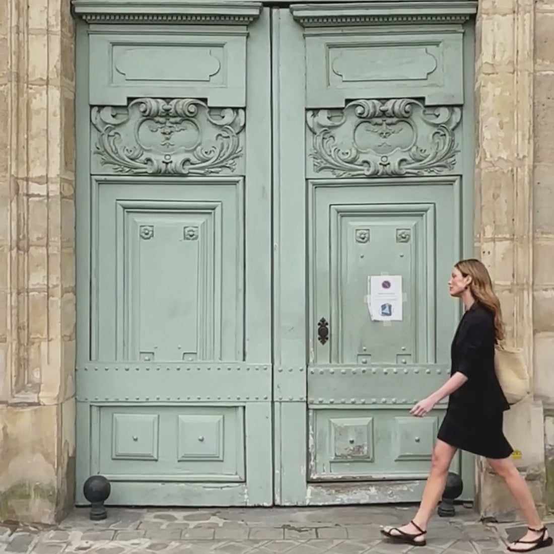 video of a woman going through her bag